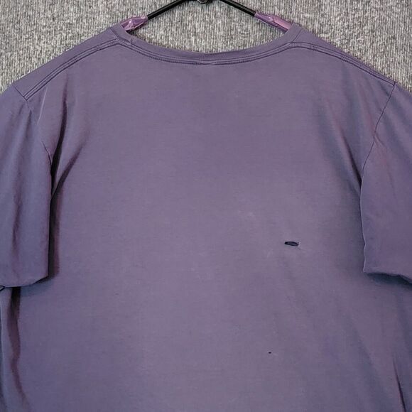College Of Apathy T-Shirt Mens XL Purple Short Sleeve Crewneck Meh - Picture 8 of 11
